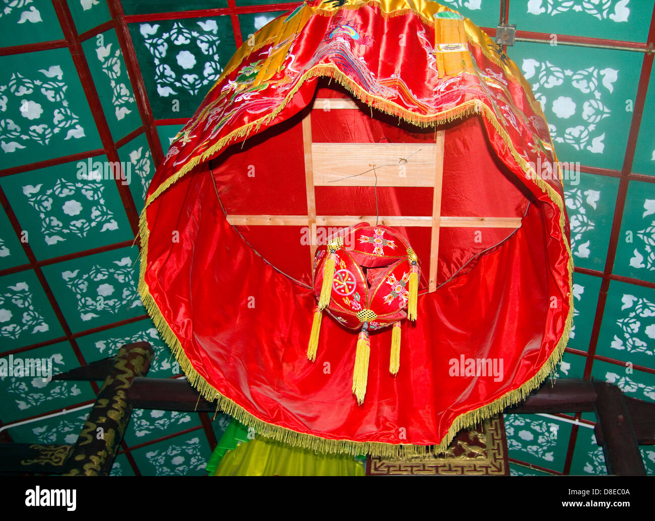 Détail, Temple du Bouddha de Jade, Shanghai Chine Banque D'Images