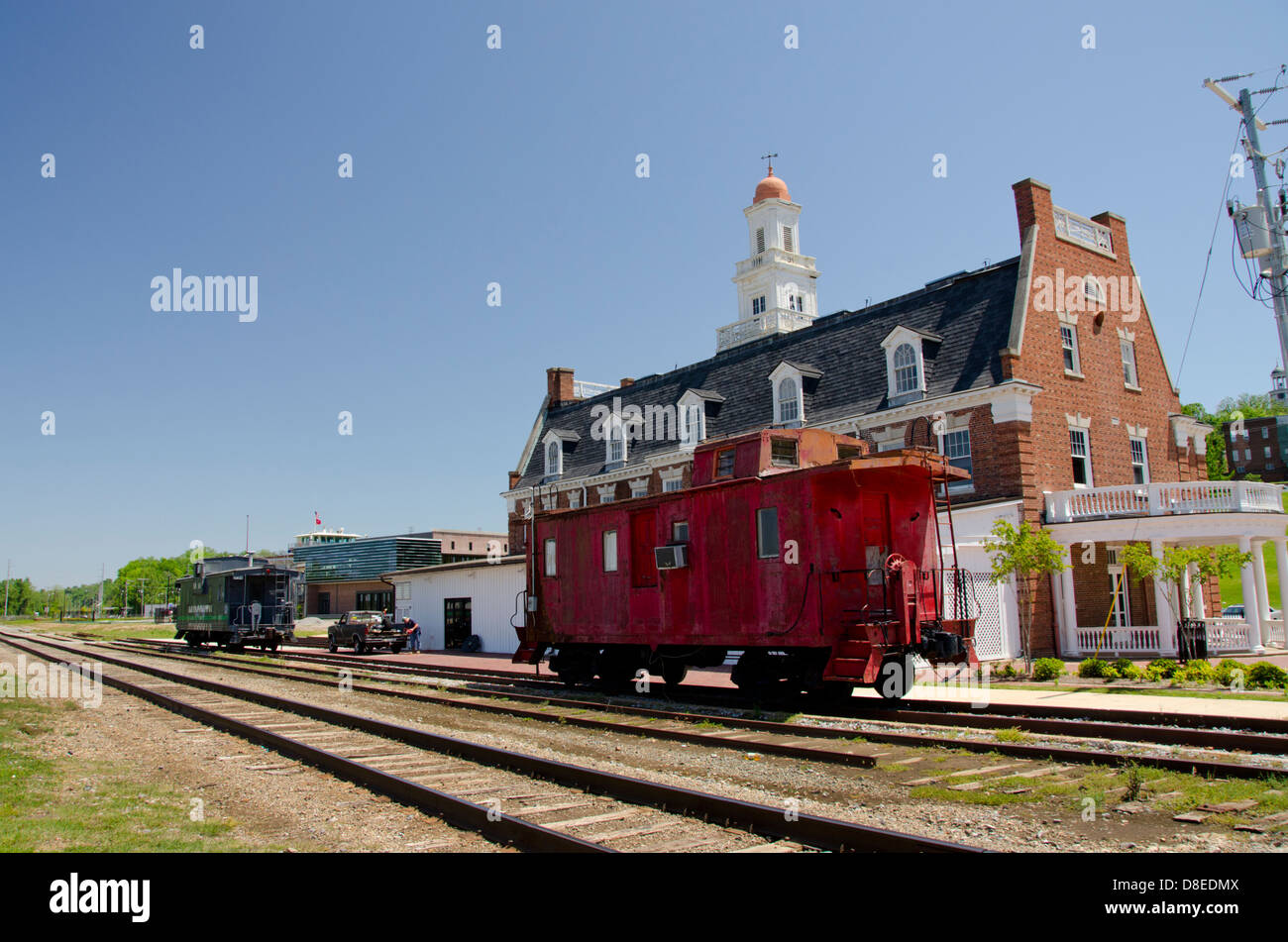 Vicksburg, Mississippi. Vicksburg historique Depot, anciennement depot pour le Grand Trunk Western Railroad &. Banque D'Images