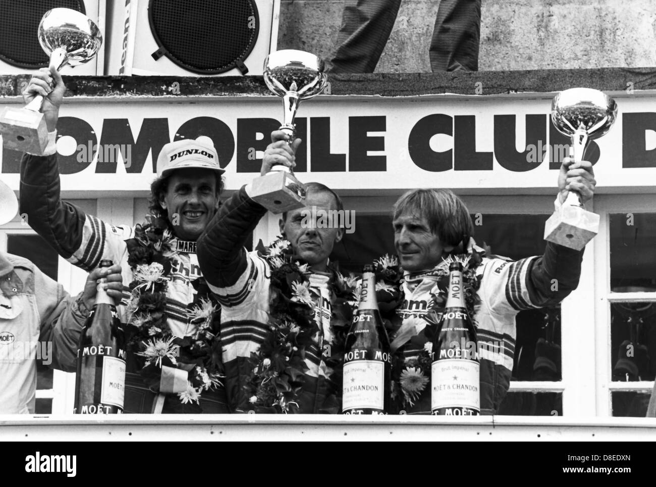 24 H du Mans 1986;Rothmans Porsche (D);coincé, Bell, Holbert,Podium Banque D'Images