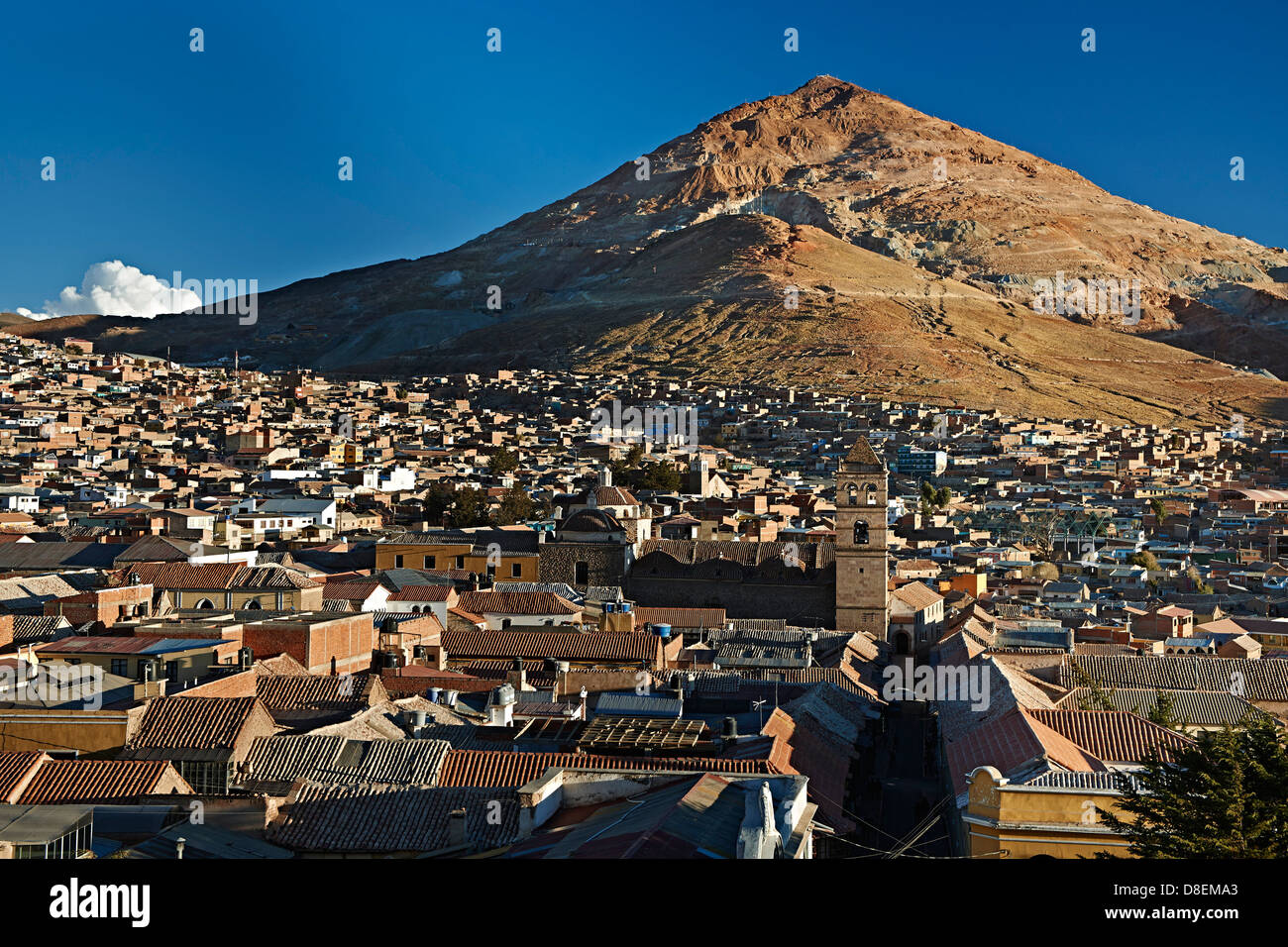La montagne d'argent et Cerro Rico Potosi, Bolivie ville Banque D'Images