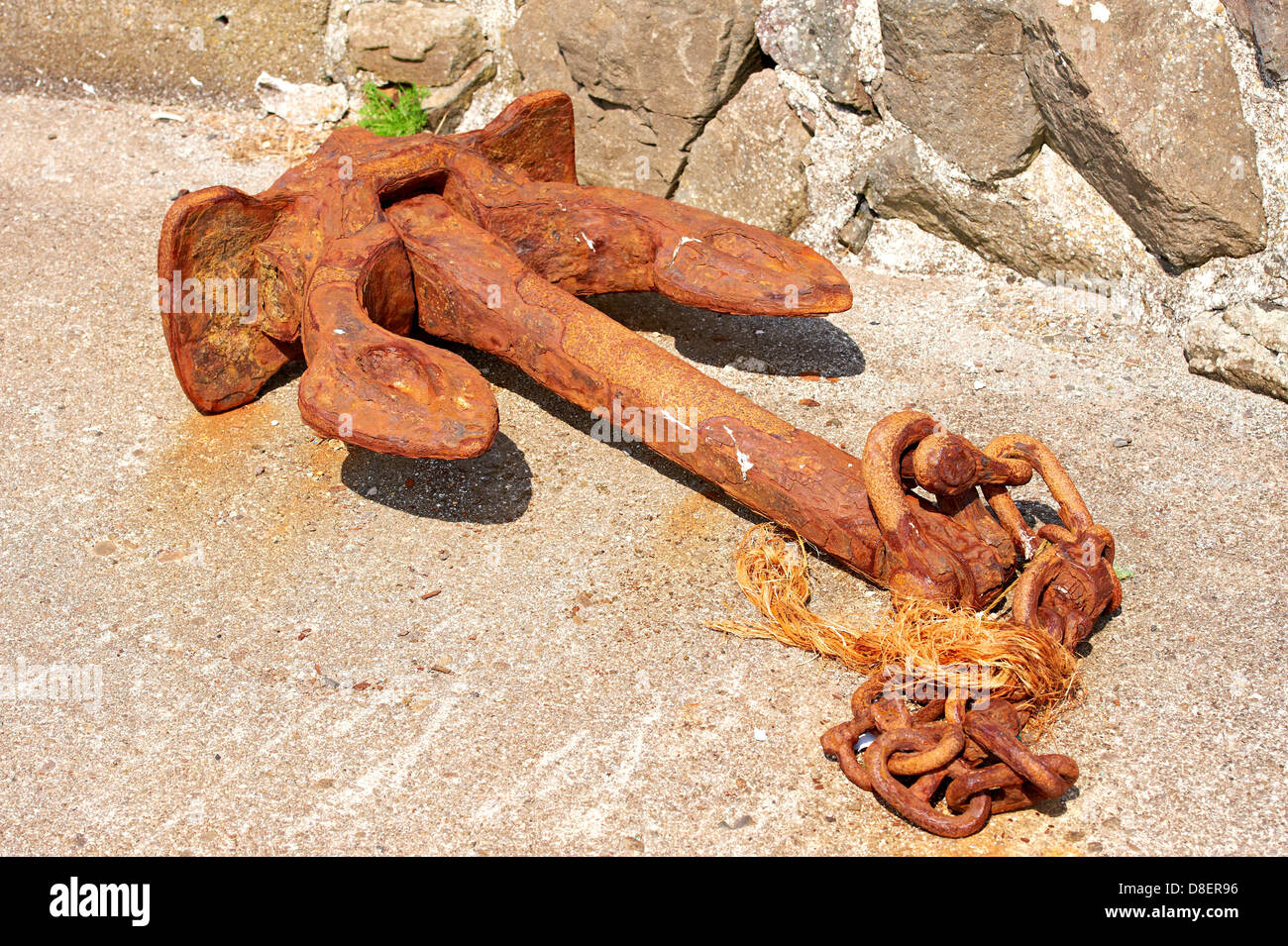 Old rusty anchor Banque D'Images