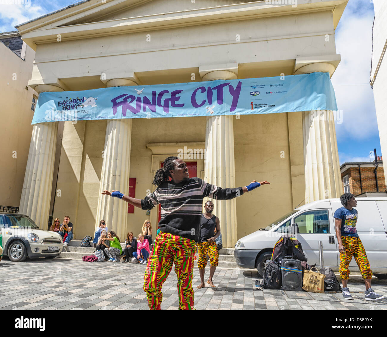 Artistes au Brighton Festival Fringe le 16/05/2013 à Brighton. Photo par Julie Edwards Banque D'Images