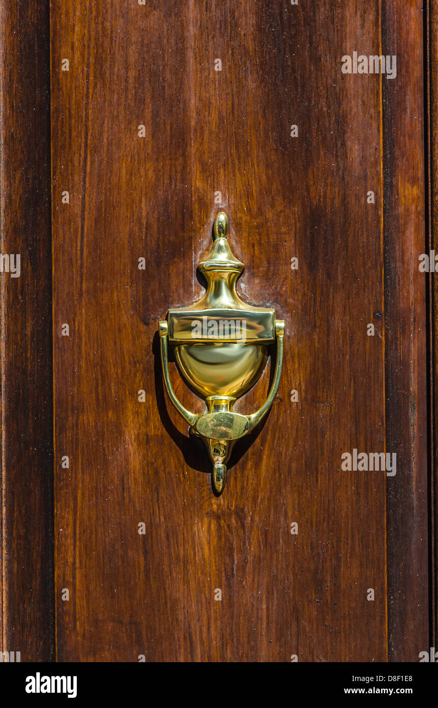 Bo Kaap, Cape Town 092-Knocker Banque D'Images