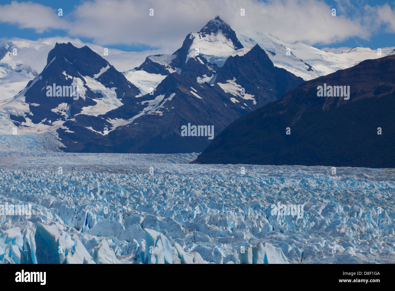 Le Gigantesque Glacier Perito Moreno dans le champ de glace sud de Patagonie Banque D'Images