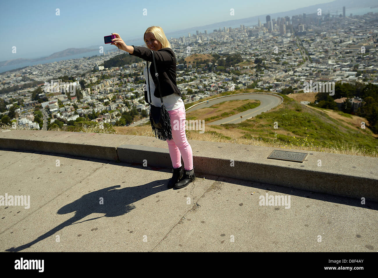 Self Portrait Twin Peaks san francisco Banque D'Images