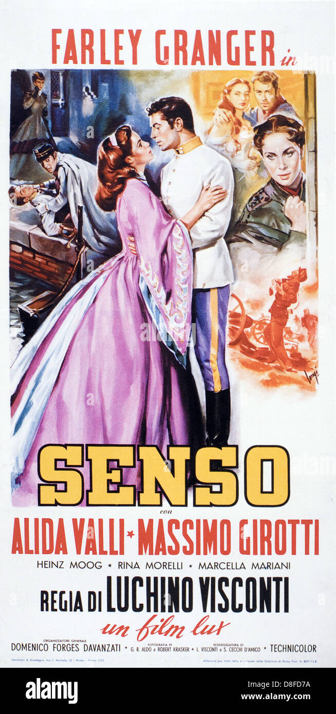 Affiche de film italien Senso Banque D'Images
