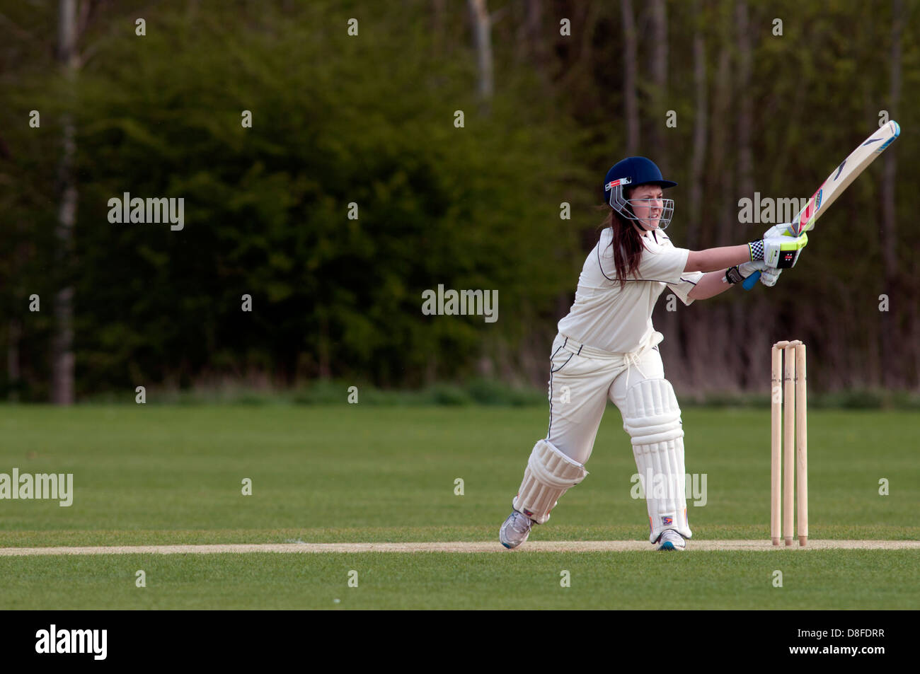 Le sport universitaire, mesdames cricket Banque D'Images