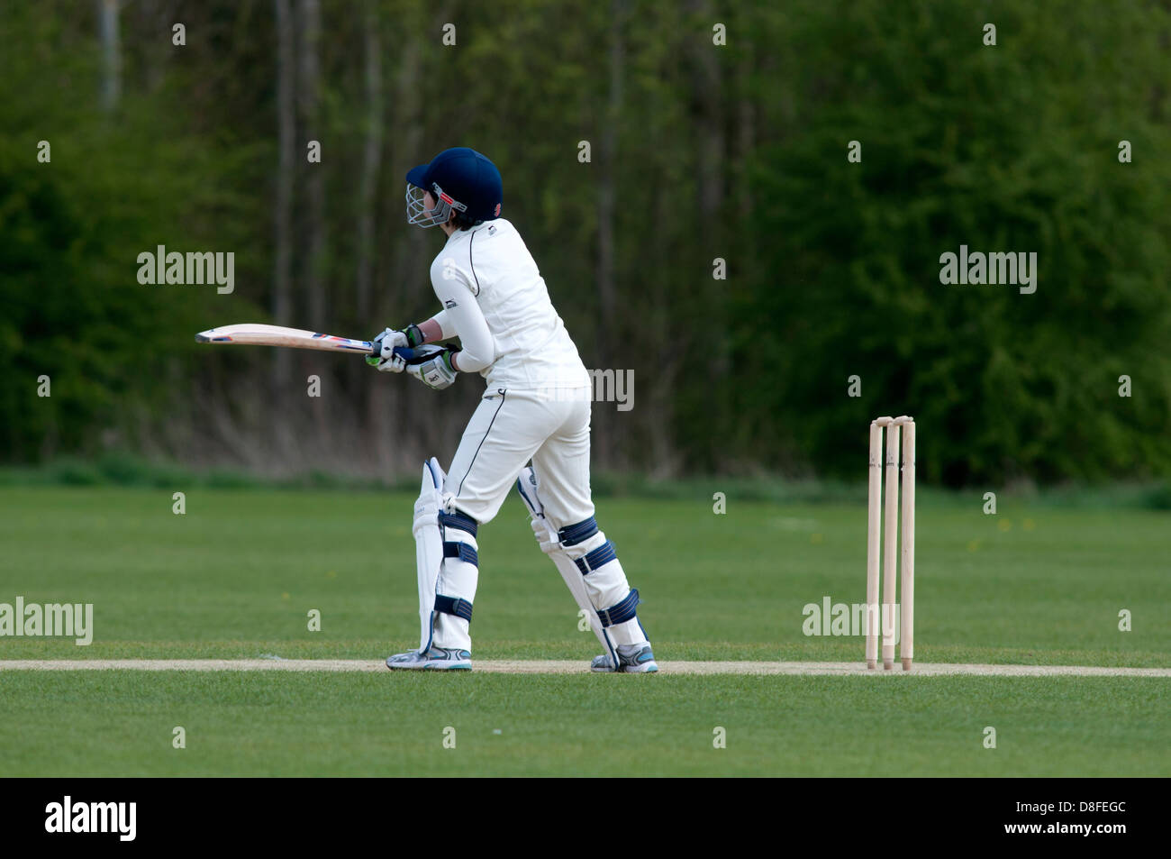 Le sport universitaire, mesdames cricket Banque D'Images