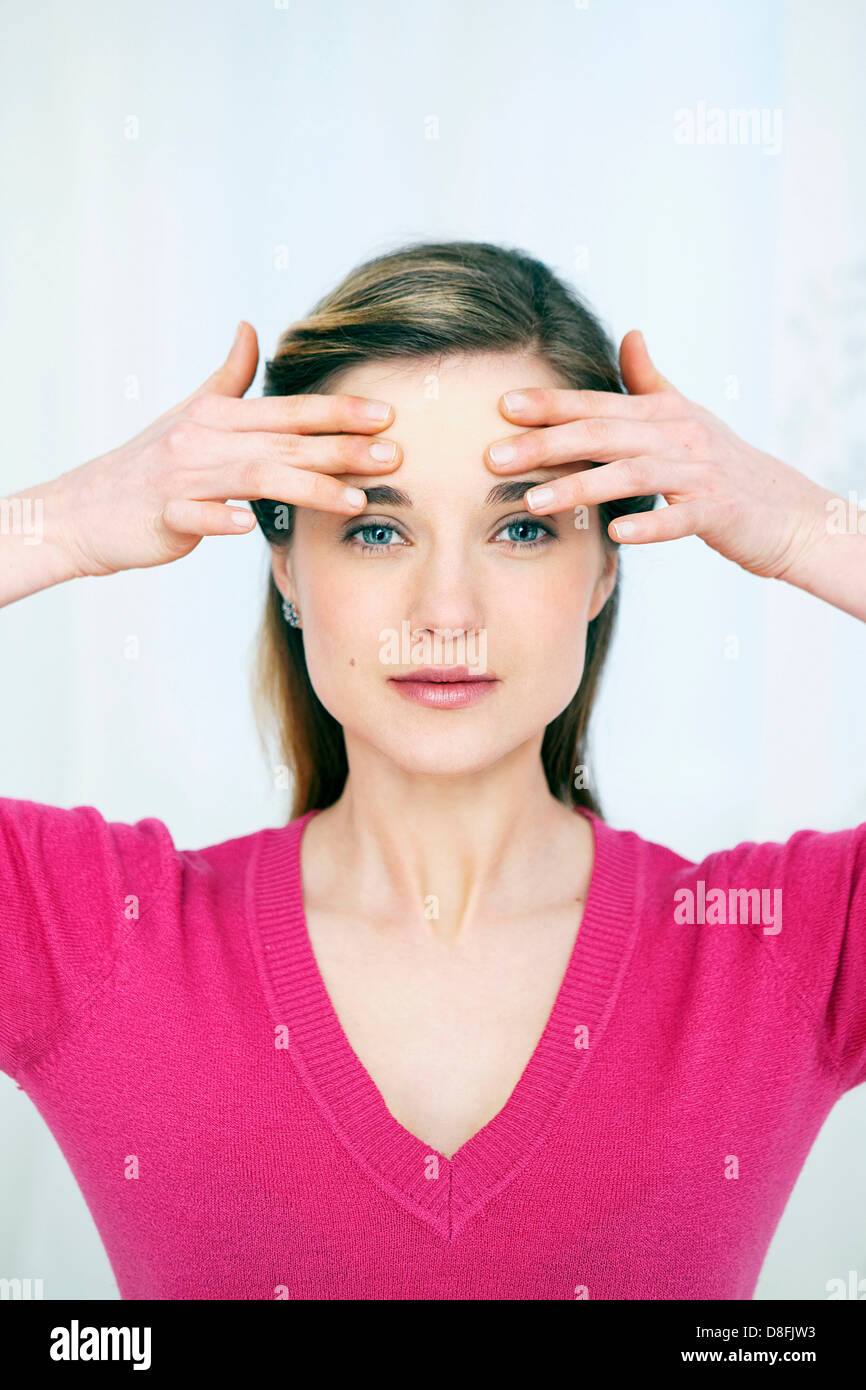 GYM DU VISAGE Banque D'Images