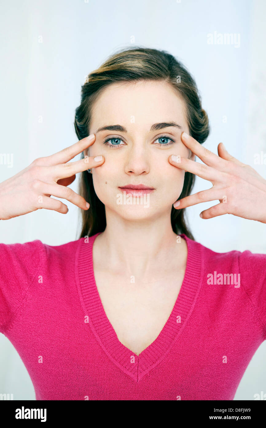 GYM DU VISAGE Banque D'Images