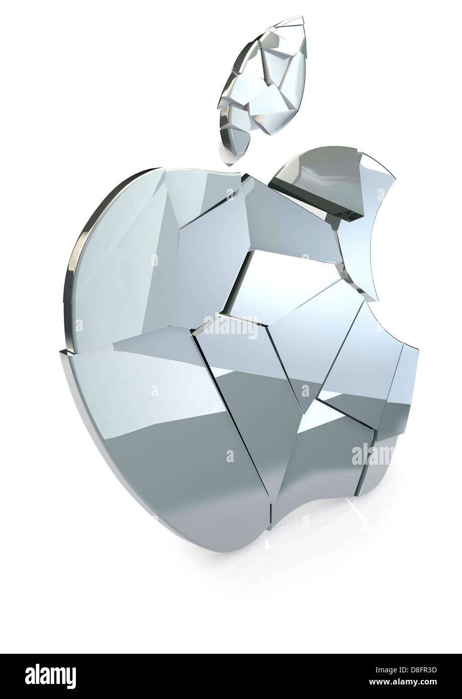 Logo Apple en ruine Banque D'Images