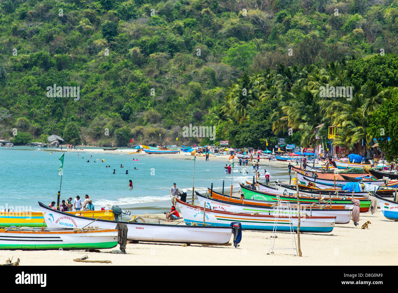 Plage de Palolem, Goa, Inde Banque D'Images