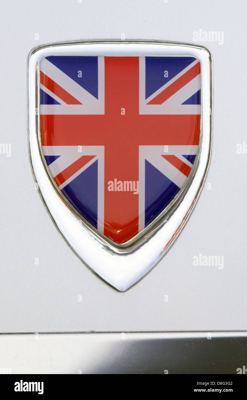 Union jack drapeau uk royaume-uni voiture badge metal chrome gb angleterre jaguar mg