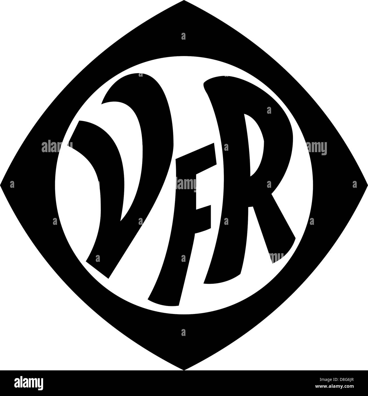 Logo de l'équipe de football allemande Aalen VfR. Banque D'Images
