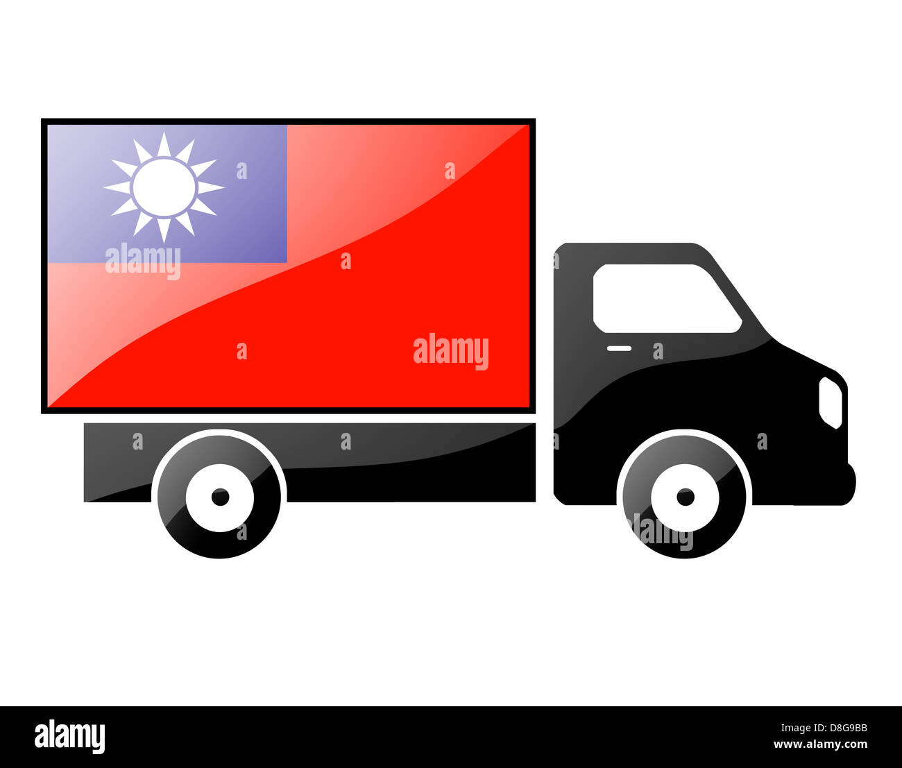 Le drapeau de Taïwan Banque D'Images