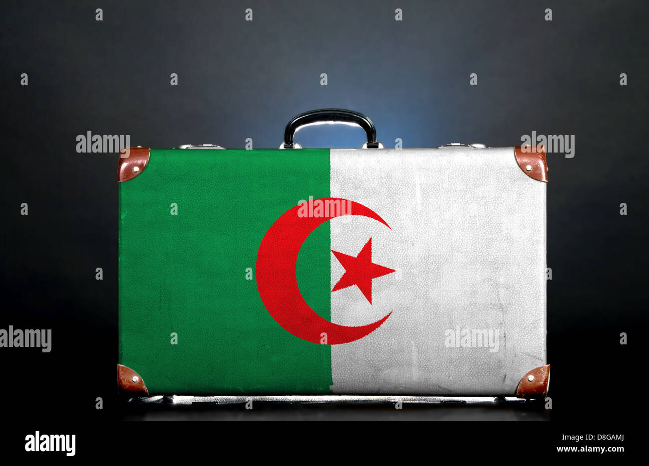 Le drapeau algérien Banque D'Images