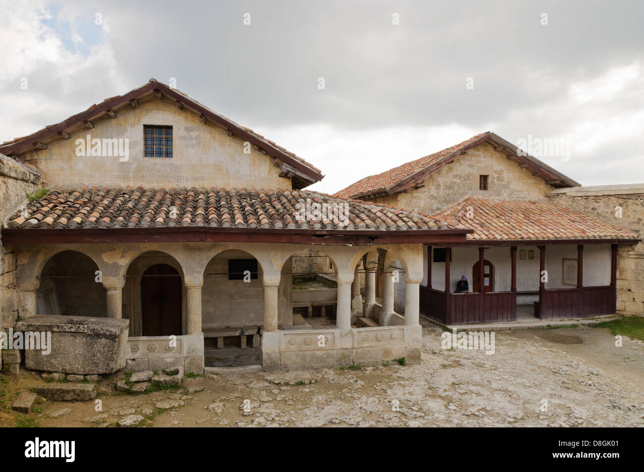 Chufut Kale, forteresse historique, Bakhtchyssaraï, Crimea, Ukraine Banque D'Images