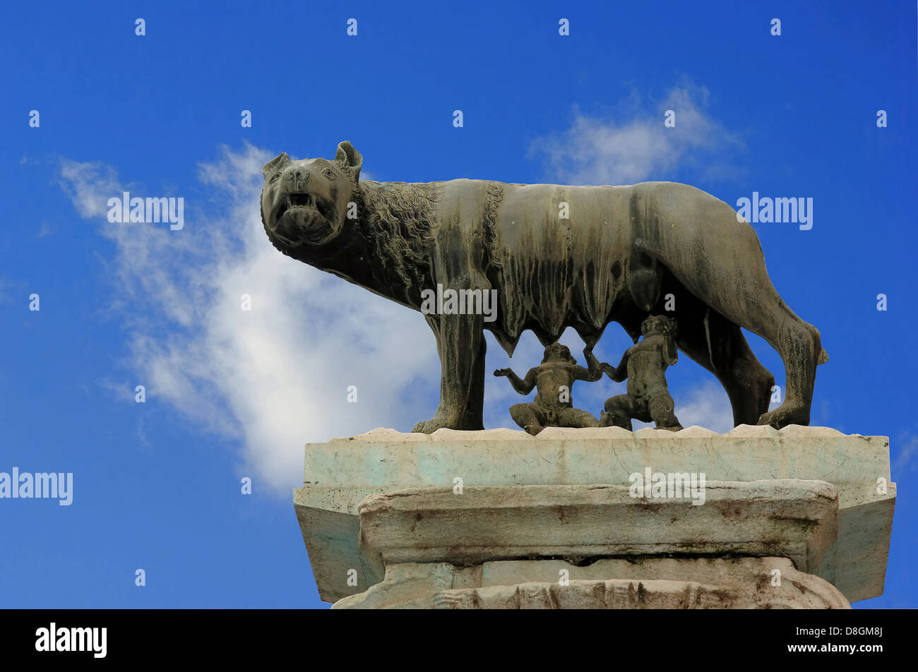 Romulus et Remus, Rome Banque D'Images