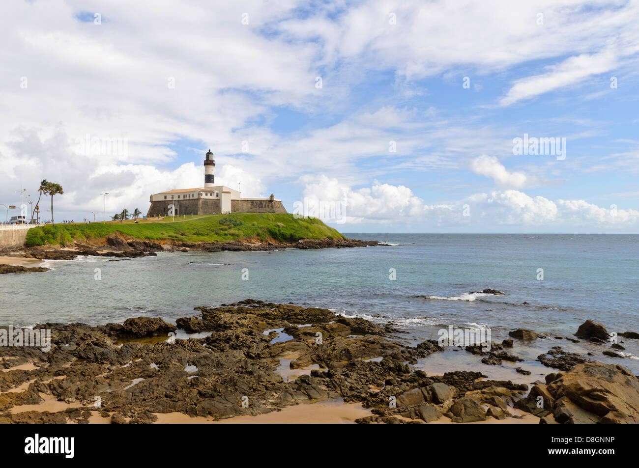 Phare de Barra, Salvador da Bahia, Brésil Banque D'Images