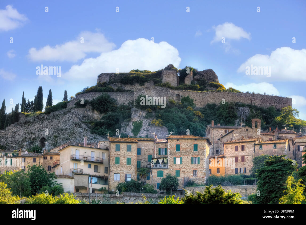 Castiglione d'Orcia, Rocca d'Orcia, Sienne, Toscane, Italie Banque D'Images