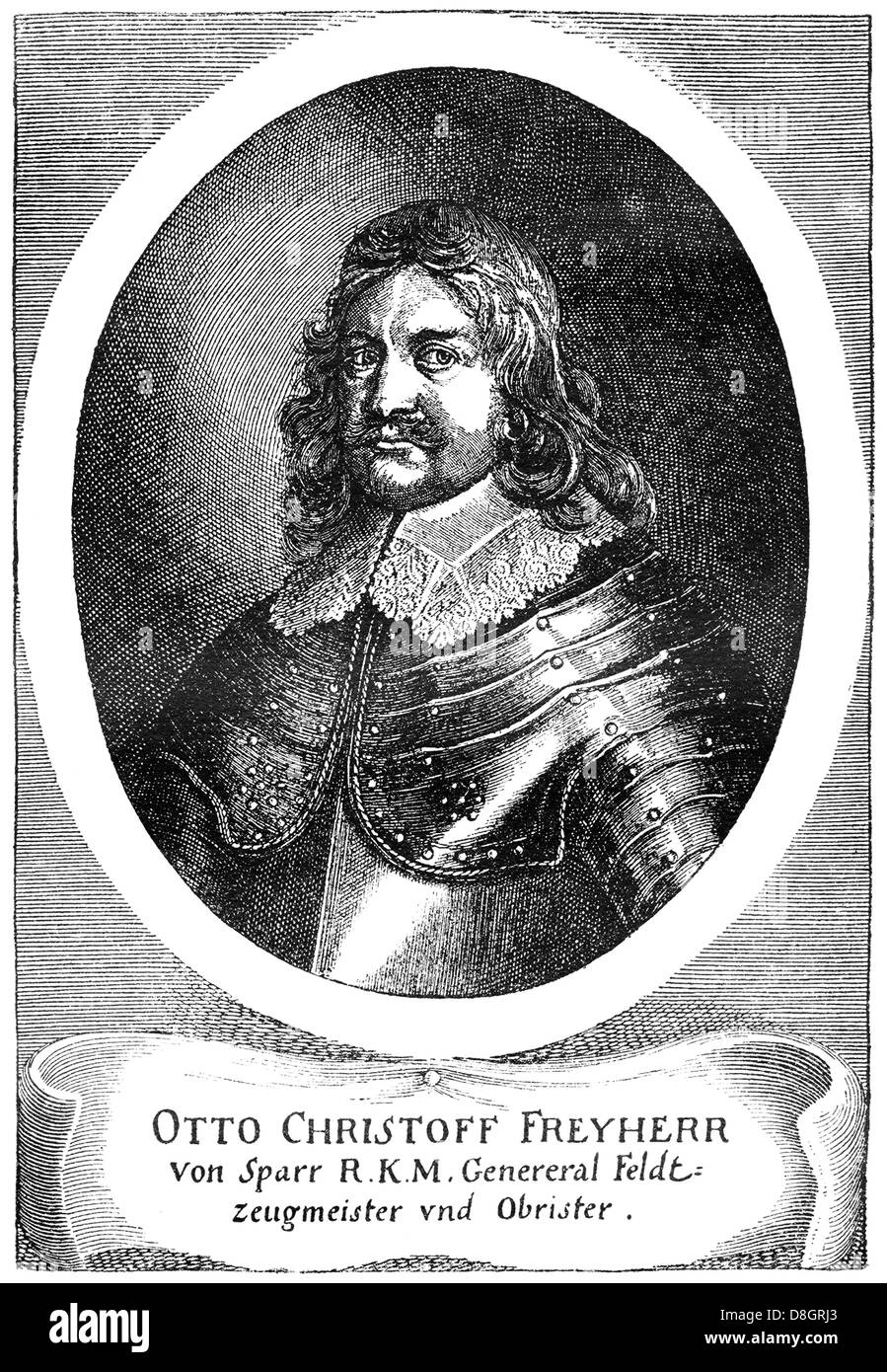 Otto Christoph Freiherr von Sparr, 1599 - 1668, le Generalfeldmarschall de Brandebourg-prusse, Portrait Banque D'Images