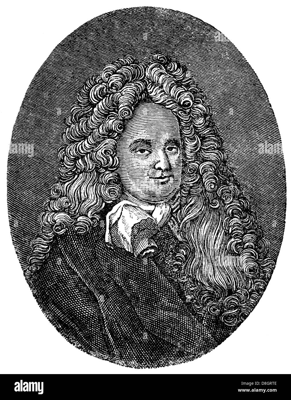 Eberhard von Danckelmann, 1643 - 1722, un officiel allemand, qui a servi comme Premier Ministre de Brandebourg-prusse, 18e siècle Banque D'Images