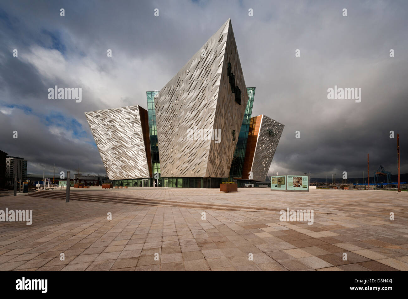 Le bâtiment d'exposition Titanic à Belfast Banque D'Images
