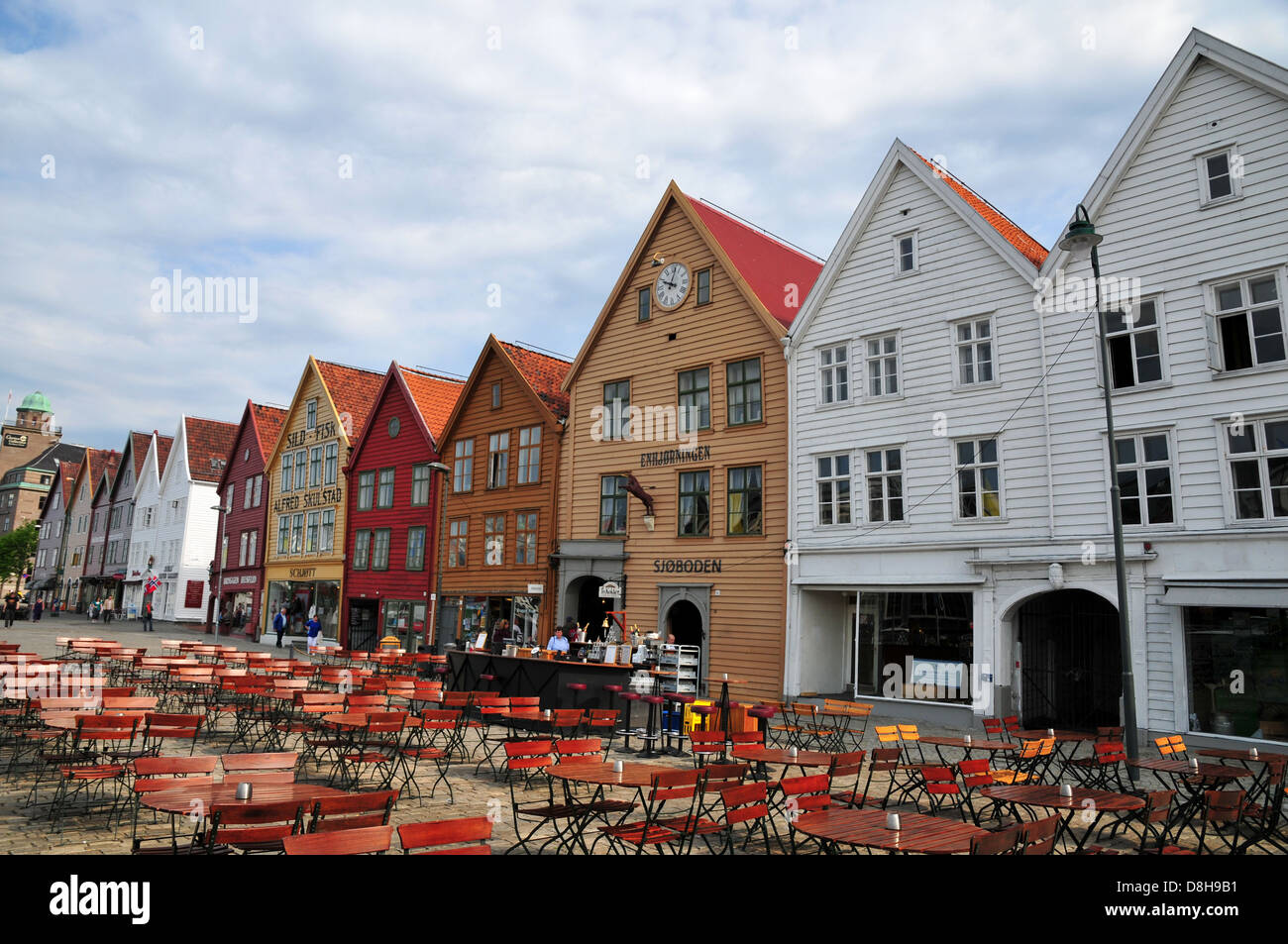 Bergen Bryggen Banque D'Images