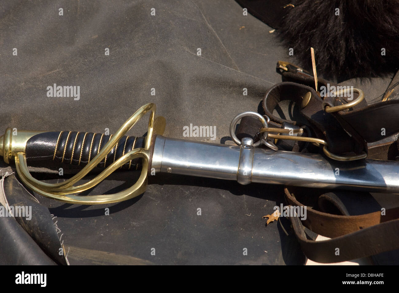 Sabre de cavalerie confédérée, Shiloh National Military Park, New York. Photographie numérique Banque D'Images