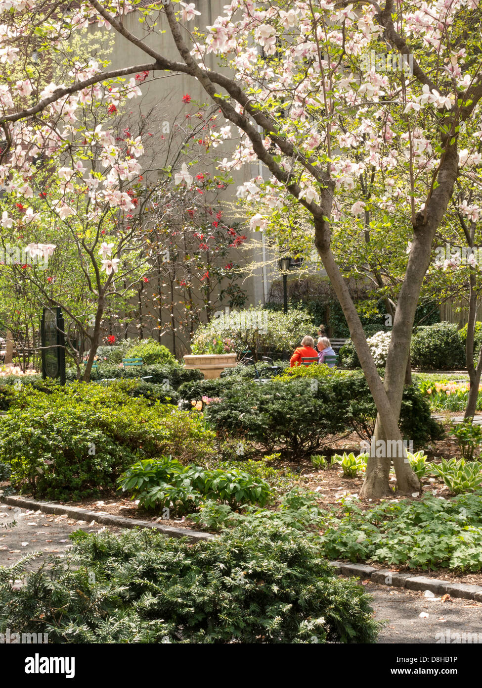 Jardin de Ville Tudor Park, Midtown, NEW YORK Banque D'Images