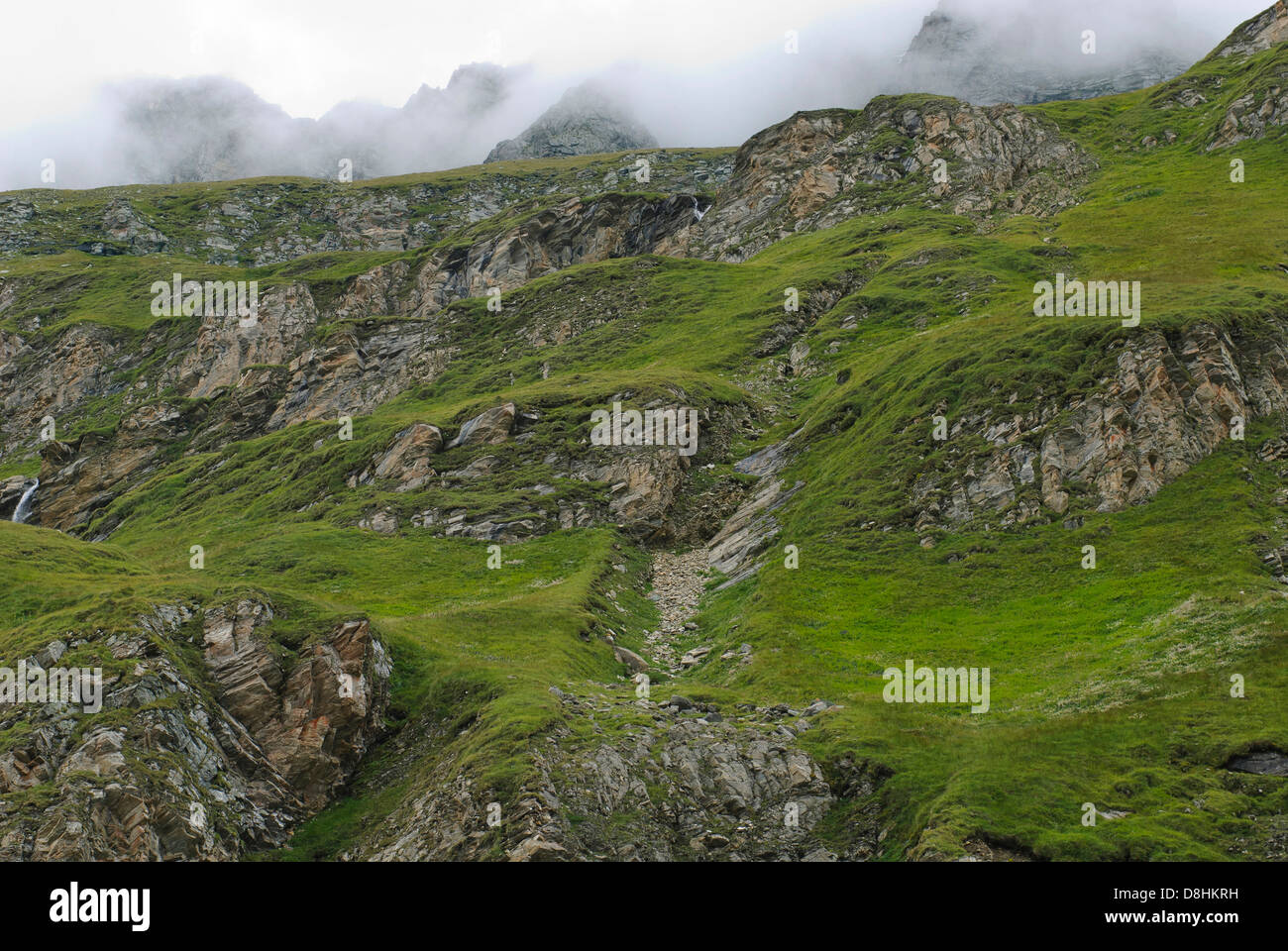 Paysage de montagne, le parc national du Hohe Tauern, l'autriche Banque D'Images
