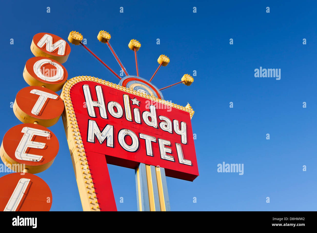 États-unis d'Amérique, Nevada, Las Vegas, le Strip, Motel sign Banque D'Images