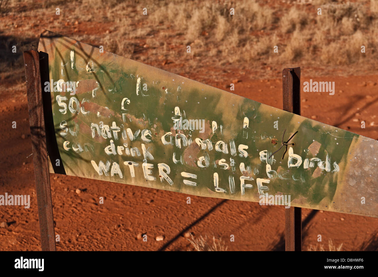 WINDICH SPRINGS, l'eau N° 4a, CANNING STOCK ROUTE, grand désert de sable, de l'Australie-Occidentale, Australie Banque D'Images
