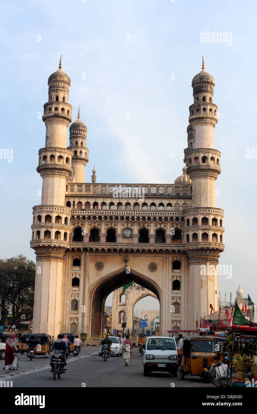 Charminar, Hyderabad, Andhra Pradesh, Inde Banque D'Images