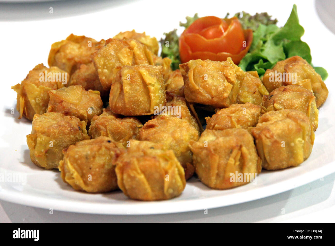 Fried Meatball des aliments asiatiques. Banque D'Images