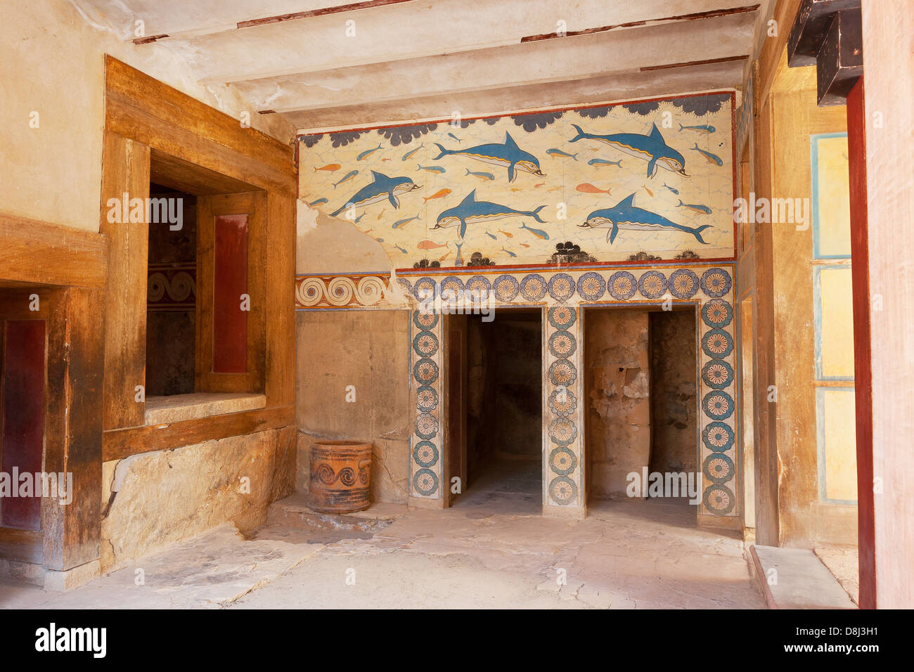 Imprimeur de la Pine. Palais de Cnossos, Crète, Grèce Banque D'Images