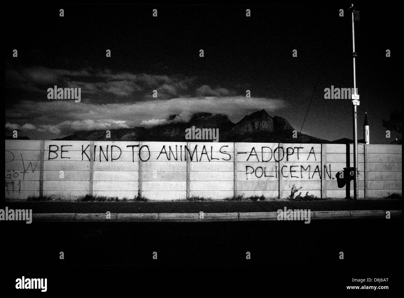 Grafitti,Athlone,cap,Liège,1990 Banque D'Images