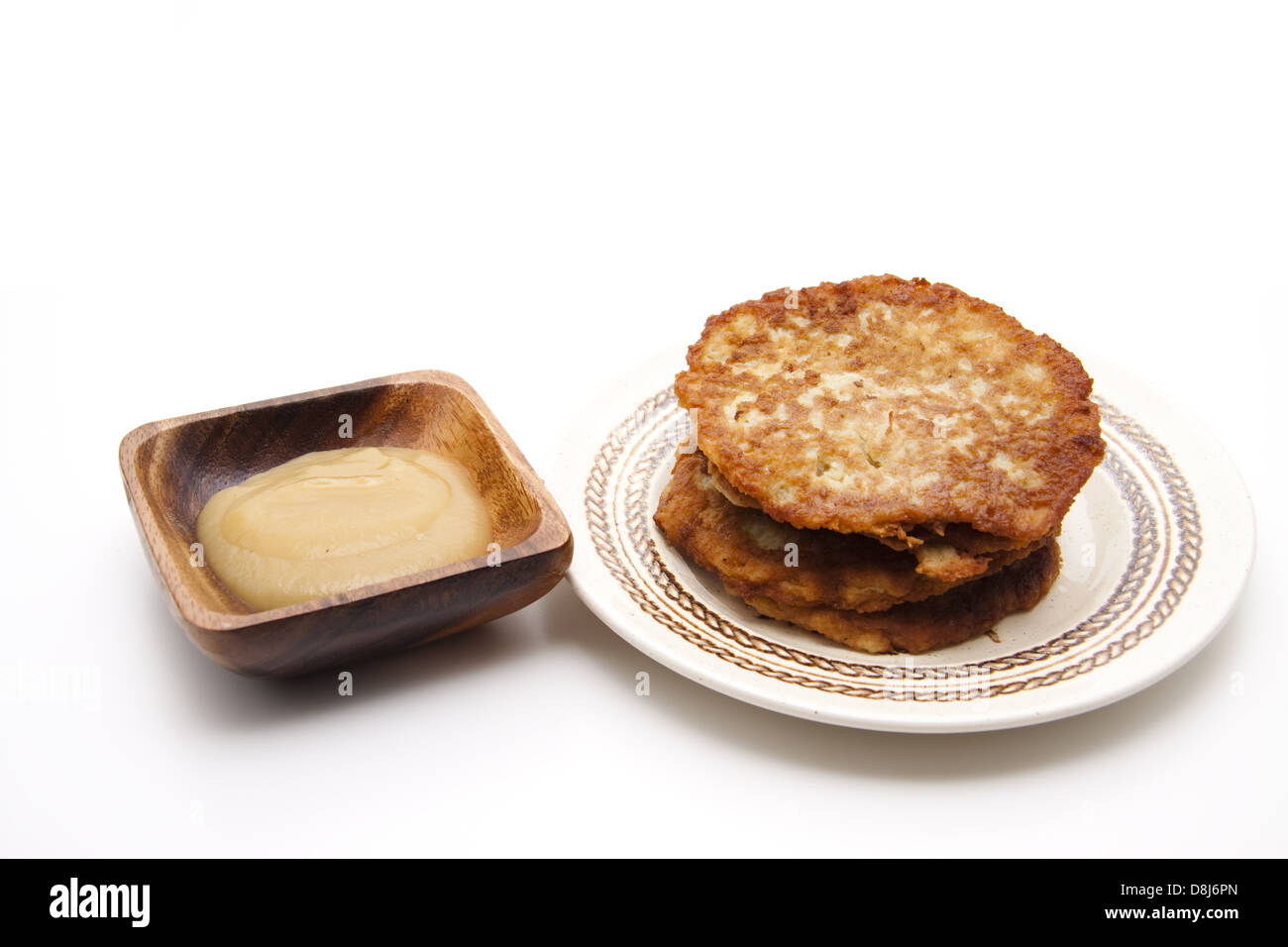 Tampon de pomme de terre avec la pulpe de pomme Banque D'Images