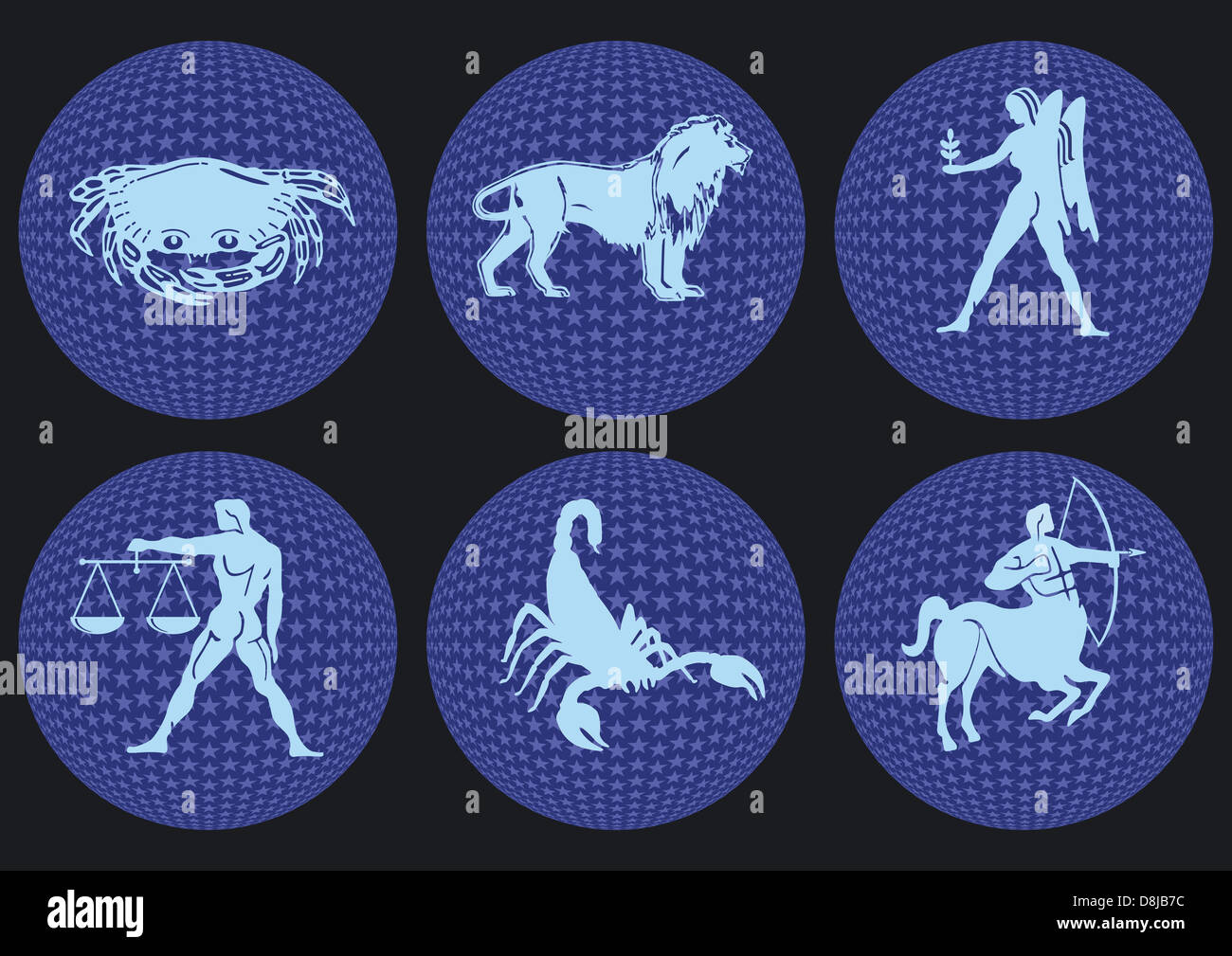 Signe du Zodiaque - Sagittaire Cancer Banque D'Images