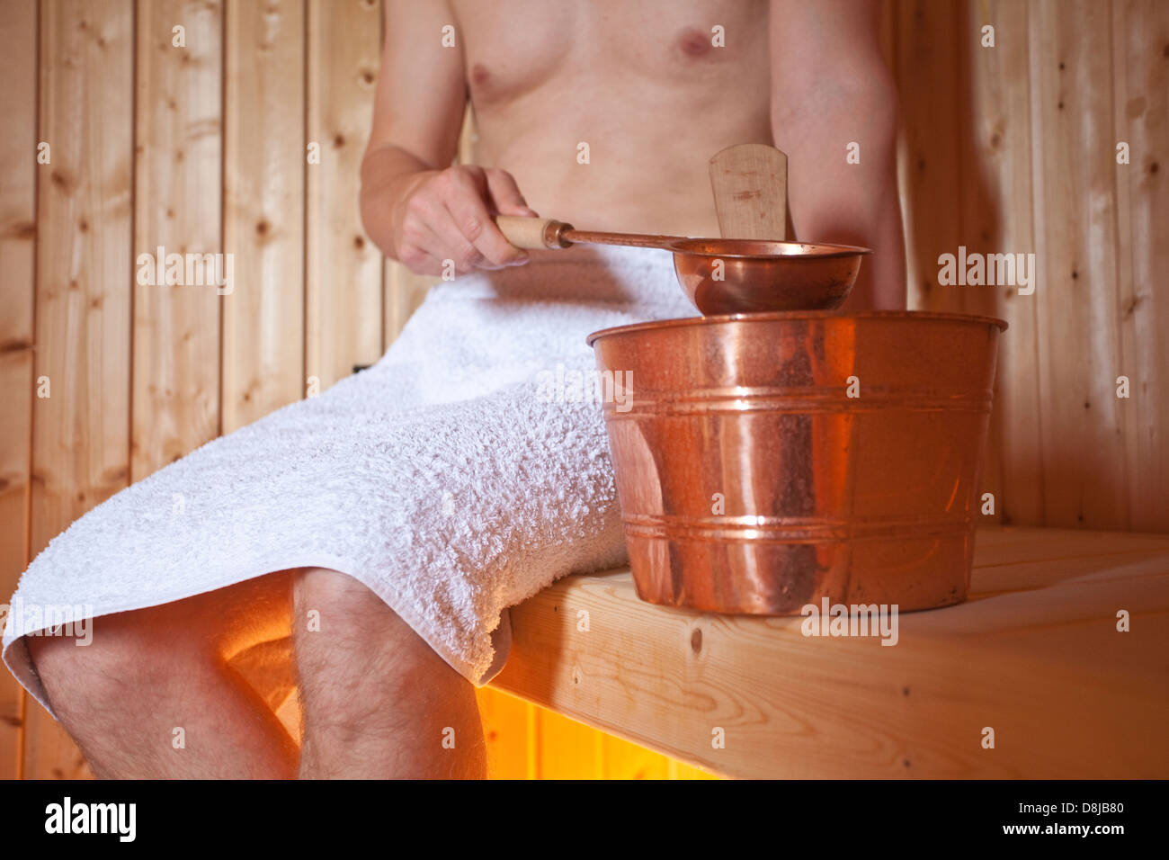 Sauna finlandais Banque D'Images