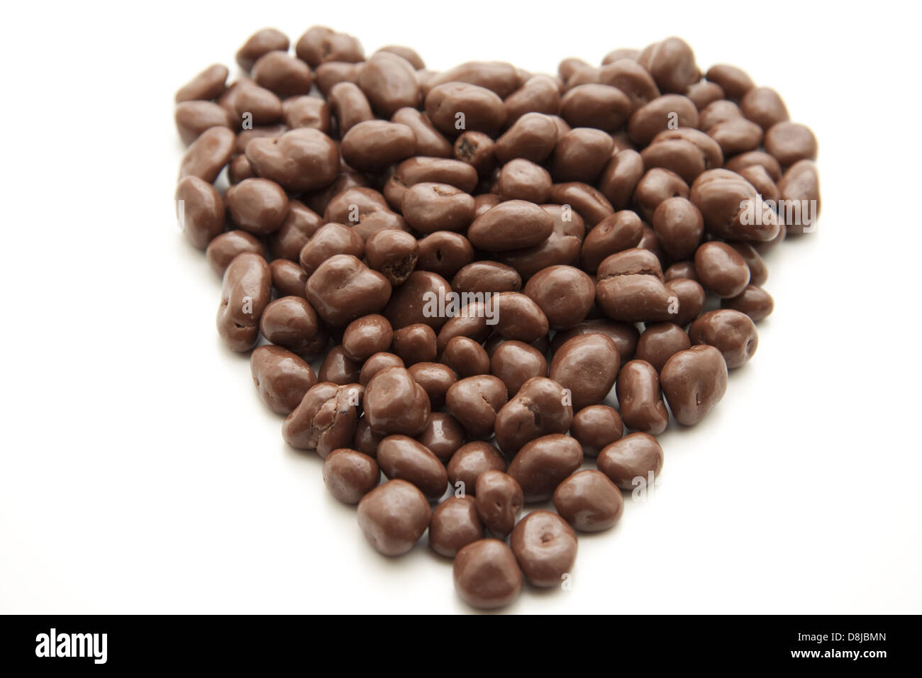 Coeur de chocolat Banque D'Images
