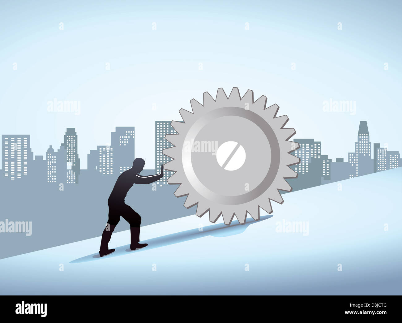 Rocher de Sisyphe Banque D'Images