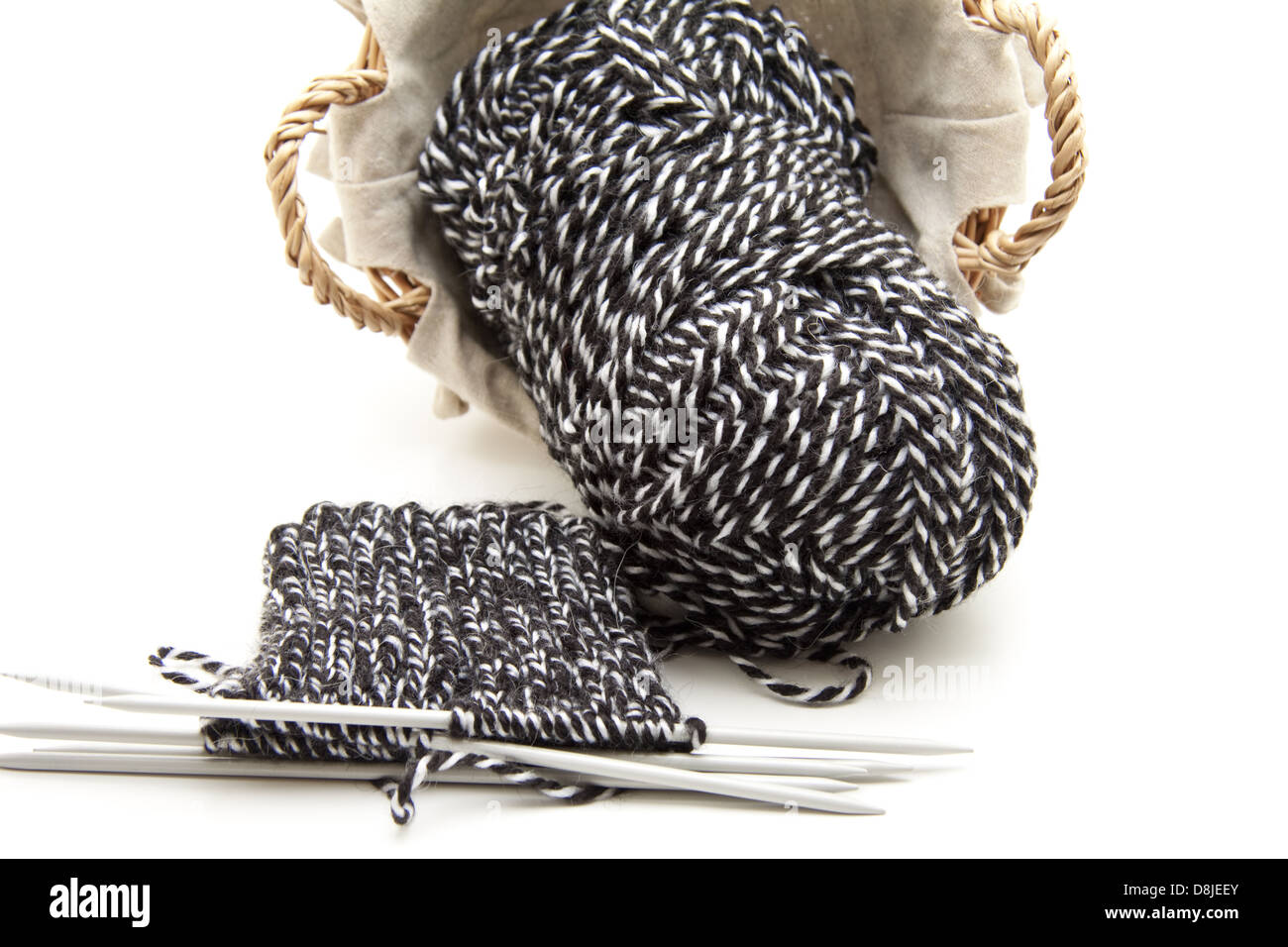 Aiguille à tricoter avec envie Banque D'Images