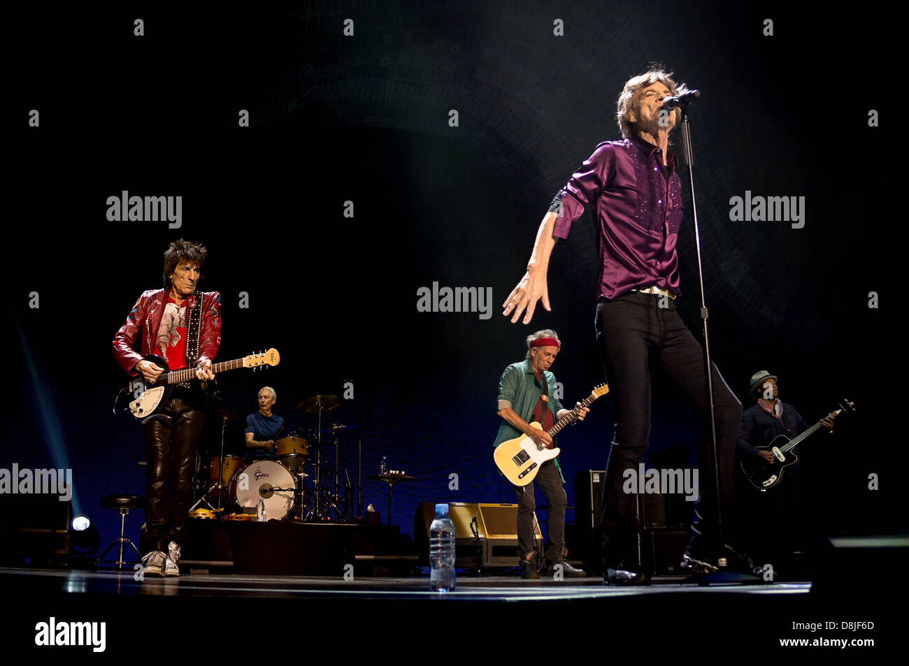 Les Rolling Stones effectuer pendant leur '50 et le décompte' tour à Toronto, Ontario, Canada. 05.25.13 Centre Air Canada Banque D'Images