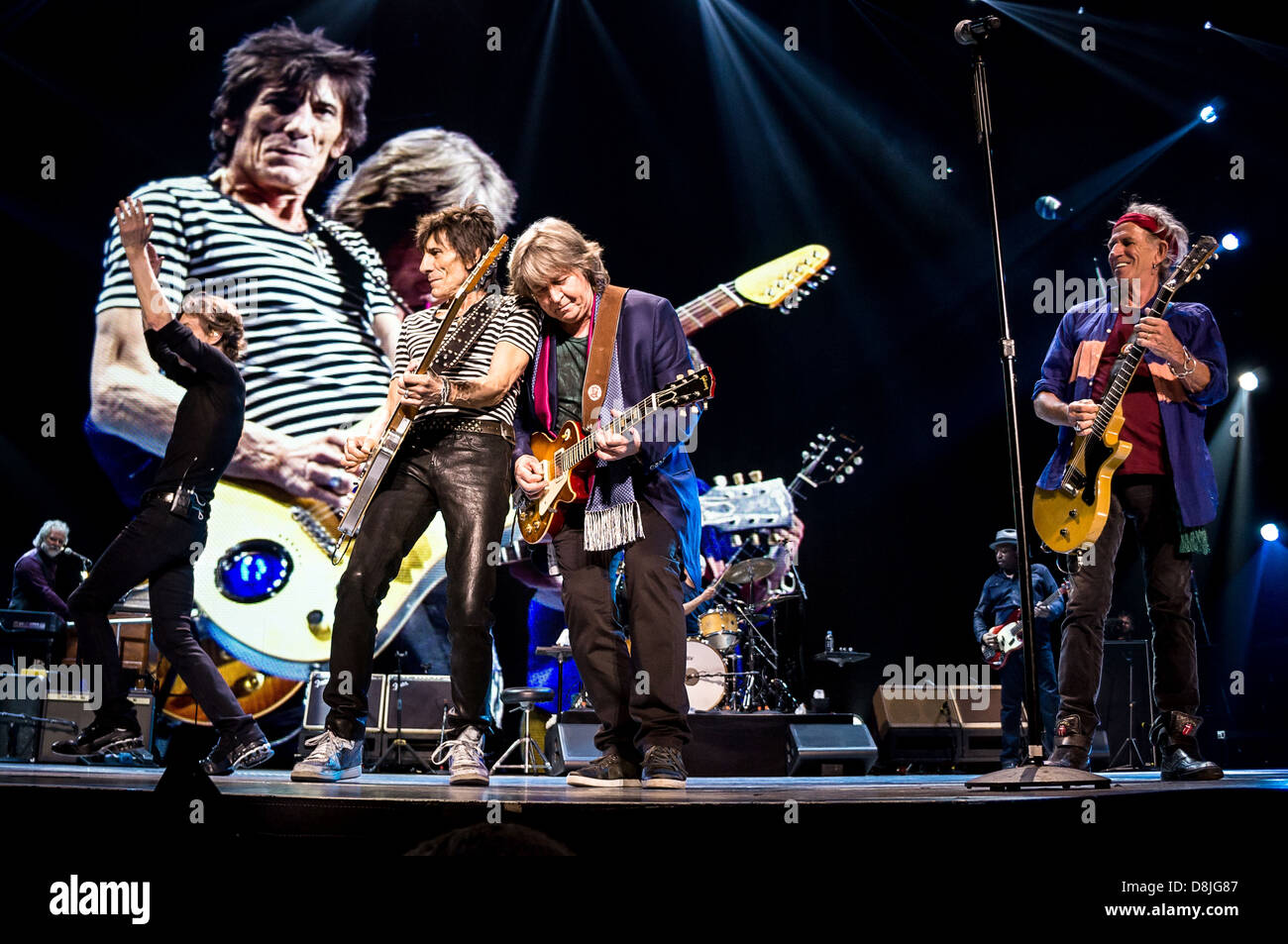 Les Rolling Stones effectuer pendant leur '50 et le décompte' tour à Toronto, Ontario, Canada. 05.25.13 Centre Air Canada Banque D'Images