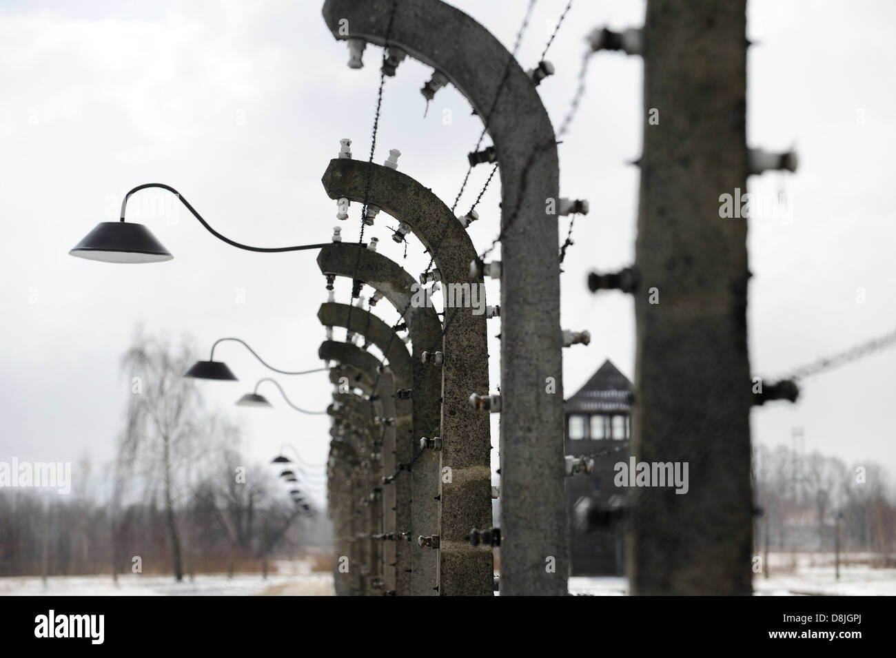 Pologne Oswiecim Auschwitz Birkenau II, camp de concentration de régime nazi, où 1 milliards de juifs où assassiné par SS Banque D'Images
