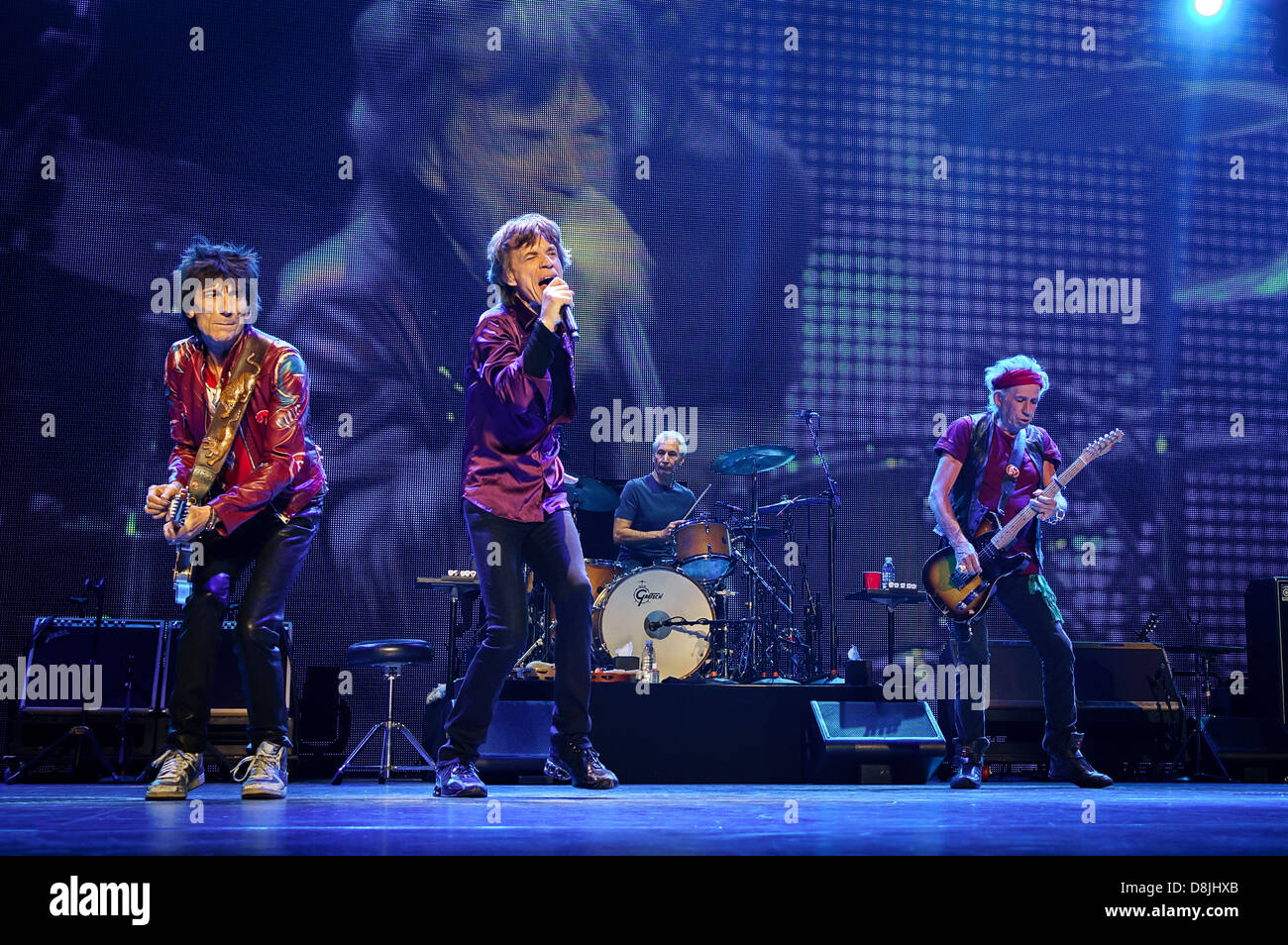 Les Rolling Stones effectuer pendant leur '50 et le décompte' tour à Toronto, Ontario, Canada. 05.25.13 Centre Air Canada Banque D'Images