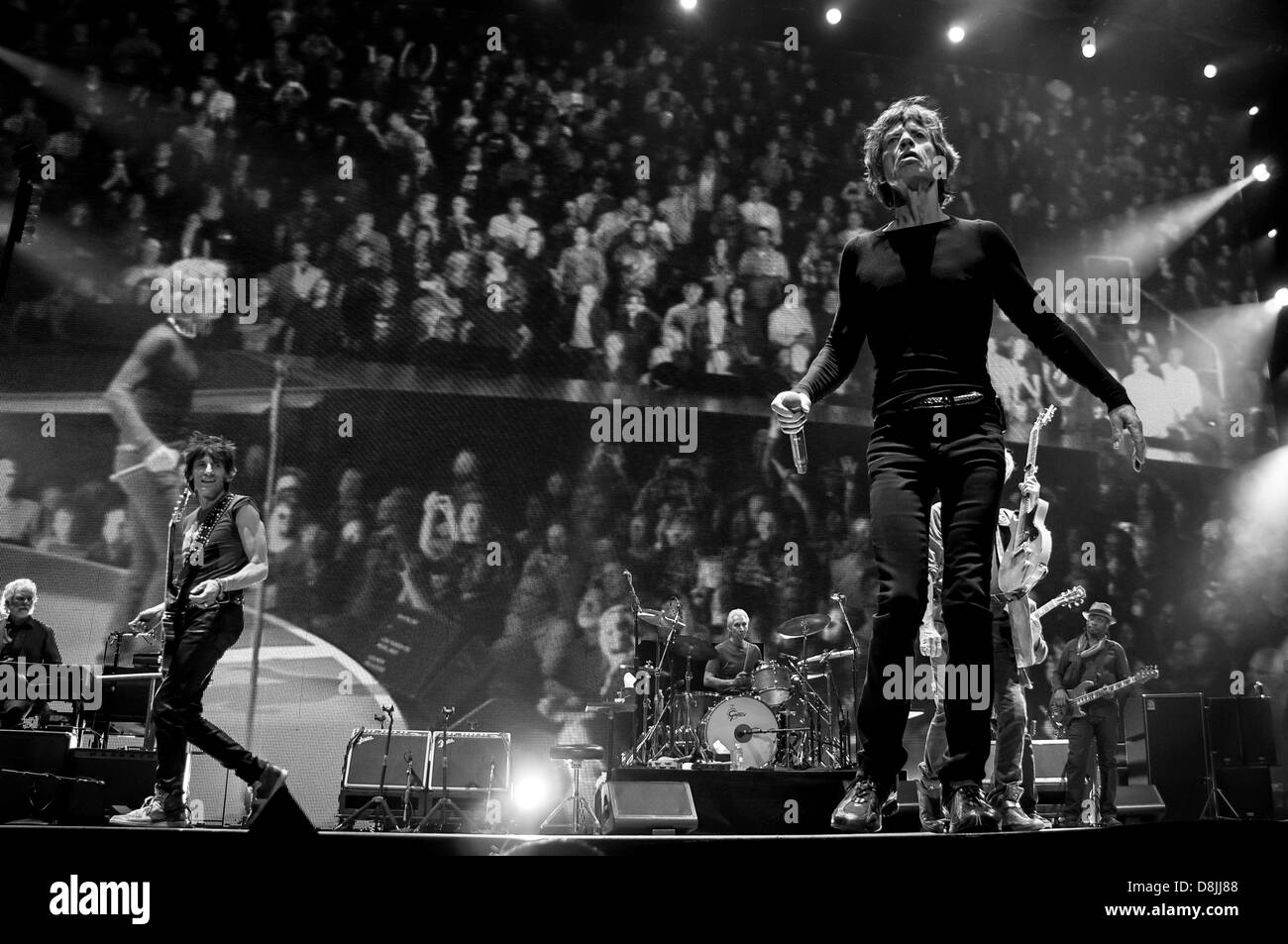 Les Rolling Stones effectuer pendant leur '50 et le décompte' tour à Toronto, Ontario, Canada. 05.25.13 Centre Air Canada Banque D'Images