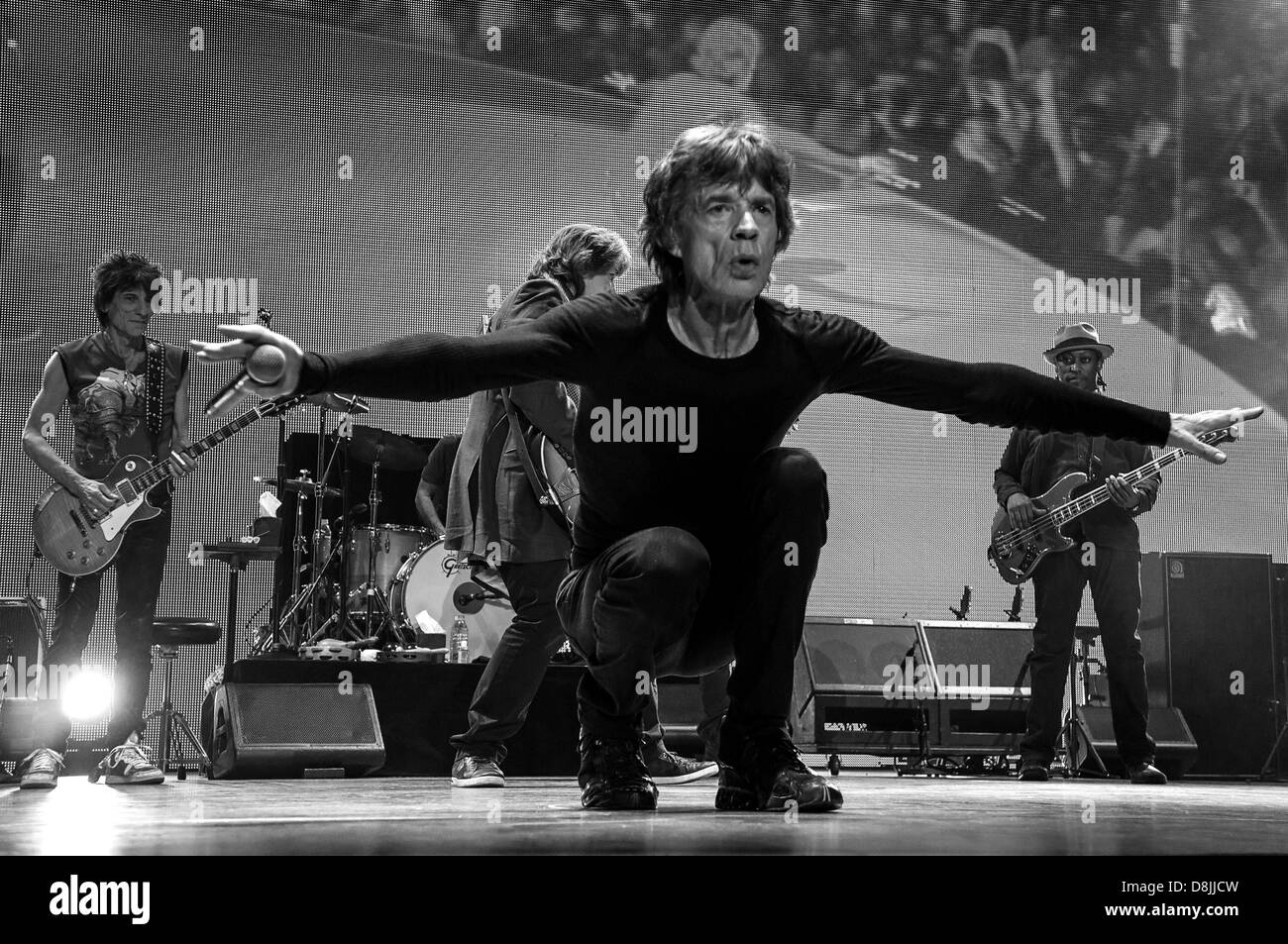 Les Rolling Stones effectuer pendant leur '50 et le décompte' tour à Toronto, Ontario, Canada. 05.25.13 Centre Air Canada Banque D'Images