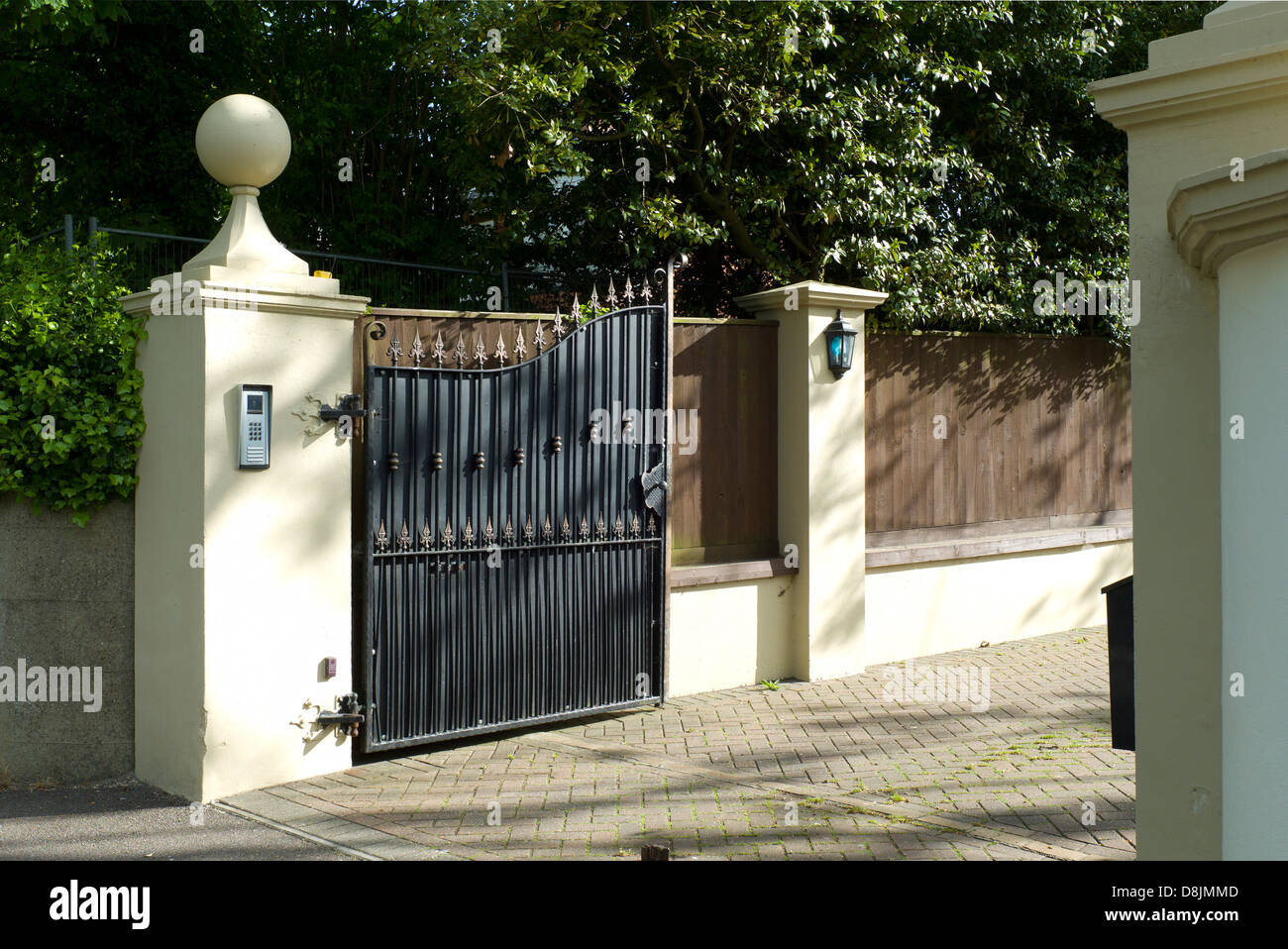 Gates, chemin privé, Brighton Banque D'Images